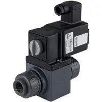 Burkert Magnetventil 20 mm Klebemuffen NC PVC EPDM 0-3bar/44psi 24VAC/DC Vakuum 131 20008295