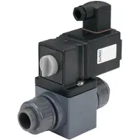 Burkert Magnetventil NC PVC FKM 0-3bar/44psi 100VAC Vakuum 131 501504