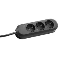 Bachmann 387.172 SMART 3xCEE7/3 schwarz Strom 5,0m CEE7/7 387172