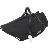 Syfax Hundemantel Schwarz L48 Fleece und Polyester