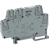 Wago 859-744 Optokopplermodul,Eingangsnennspannung DC 12 ... 48 V,Ausgangsspannungsbereich DC 3 ... 53 V,grau 859744 - 10 Stück