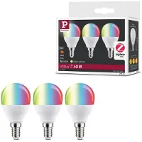 Paulmann LED-Tropfen E14 5W 470lm Zigbee RGBW 3er