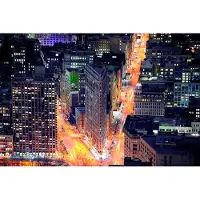 Papermoon Fototapete "Flat Iron Building", bunt, B:1,5m L:1,11m, Vlies, Tapeten, Fototapete