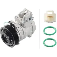 Hella 8FK 366 203-401 10PA15C Klimaanlage Klimakompressor PAG 46 YF R134a R1234yf passend für MERCEDES-BENZ Citaro (O 530) ATEGO ATEGO 2 AXOR 2 CITARO