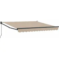 Syfax Manuelle Markise 3 x 2,5 m Beige 100% Polyester