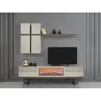 Xl Moebel Gmbh Wohnwand Sideboard mit Kamin Elektro Schrank tv Ständer rtv wohnwände Konsole