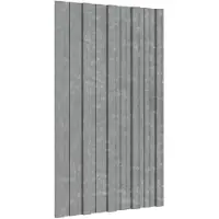 Syfax Dachpaneel 12 pcs Silber 80 x 45 cm Verzinkter Stahl