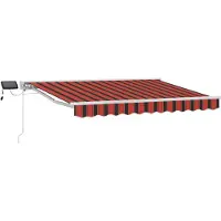 Syfax Manuelle Markise mit Solar-LED 2,5 x 2 m
