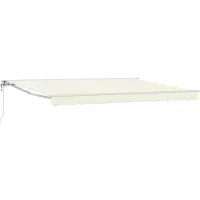 Syfax Elektrische Markise 4,5 x 3 m Creme 100% Polyester