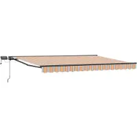 Syfax Manueller Markisenrahmen mit LEDs 4,5 x 3,5 m