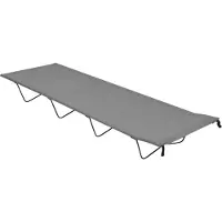 Syfax Campingbetten 2 Stk. 180x60x19 cm Oxford-Gewebe und Stahl Grau