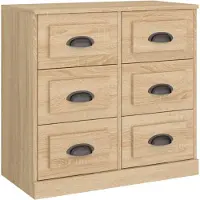 Syfax Sideboard Sonoma-Eiche 70x35,5x67,5 cm Holzwerkstoff