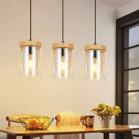 ZMH Pendelleuchte Esstisch Esszimmerlampe Hängend Hängelampe Wohnzimmer Glas Esstischlampe Schlafzimmer 3 Flammig E27 Hängeleuchte Vintage Pendellampe Höhenverstellbar für Küche(ohne Leuchtmittel)