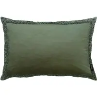 Apelt Dekokissen "Montana", grün (grün, unifarben), B:41cm L:61cm, Obermaterial: 100% Polyester, Dekokissen_Sitzkissen_Kissenhüllen, Dekokissen
