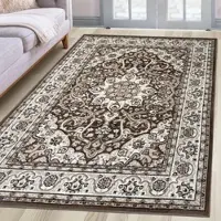 Otto Home Teppich "Miane, Orient-Design, kurzflor" Gr. 2, beige, B:80cm H:8mm L:150cm, Kunstfaser, Teppiche, Teppich, weiche Haptik, Wohnzimmer, Esszimmer, Schlafzimmer