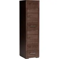 Masseno Drehtürenschrank SALERNO 49/192/54 cm 1-türig Braun