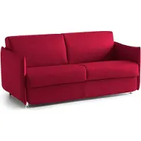 Dmora Gravere - Schlafsofa 3-Sitzer, 200x95 cm Rot, Abziehbar Italy