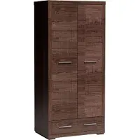 Masseno Drehtürenschrank SALERNO 88/192/54 cm 2-türig Braun