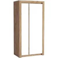 Masseno Drehtürenschrank VARUS 98/197/59 cm 2-türig Eichefarben