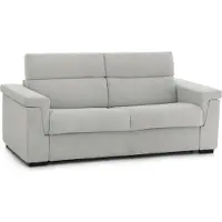 Dmora Rigolato - Schlafsofa 2 Sitzer, 185x95 cm Hellgrau, Abnehmbar Italy