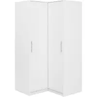 Masseno Drehtürenschrank ELISE 108,5/200/57,5 cm 2-türig Weiß