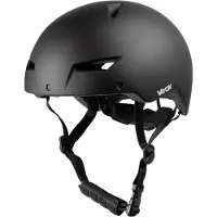 Vayox Fahrradhelm Street VA0423BMM Verstellbar von 55 bis 58 CM - Größe M - mit LED-Beleuchtung - Schwarz Matt