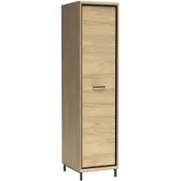 Masseno Drehtürenschrank SYNDRA 49,5/197/58,5 cm 1-türig Eichefarben