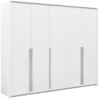 Masseno Drehtürenschrank AZIR 255/217/65 cm 4-türig Weiß