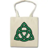 Eric Helmar Müller Urban Backwoods Green Celtic Knot, Stofftasche, Farbe: Beige
