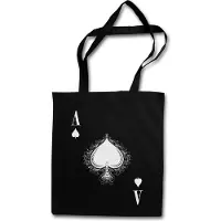 Eric Helmar Müller Urban Backwoods Ace Of Spades IV, Stofftasche, Farbe: Schwarz
