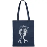 Eric Helmar Müller Urban Backwoods Mermaid Diver Love, Stofftasche, Farbe: Navy