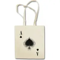 Eric Helmar Müller Urban Backwoods Ace Of Spades III, Stofftasche, Farbe: Beige