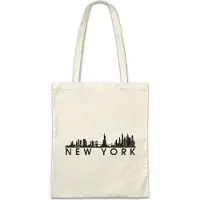 Eric Helmar Müller Urban Backwoods Skyline New York, Stofftasche, Farbe: Beige