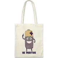 Eric Helmar Müller Urban Backwoods Battery Be Positive, Stofftasche, Farbe: Beige