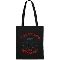 Eric Helmar Müller Urban Backwoods I Survived The Sematary, Stofftasche, Farbe: Schwarz