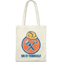 Eric Helmar Müller Urban Backwoods Handyman DIY, Stofftasche, Farbe: Beige