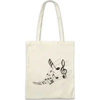 Eric Helmar Müller Urban Backwoods Music Notes, Stofftasche, Farbe: Beige
