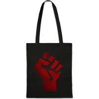 Eric Helmar Müller Urban Backwoods Raised Fist, Stofftasche, Farbe: Schwarz