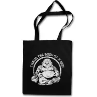 Eric Helmar Müller Urban Backwoods I Have The Body Of A God, Stofftasche, Farbe: Schwarz