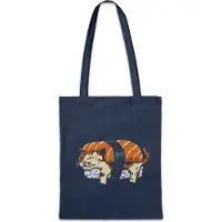 Eric Helmar Müller Urban Backwoods Cat Sushi, Stofftasche, Farbe: Navy