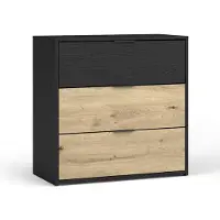 Feldmann-Wohnen Schubladenkommode Upsala Kommode 80x40x79cm mit Schubladen graphit / Eiche Artisan