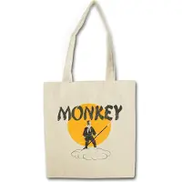 Eric Helmar Müller Urban Backwoods Monkey Magic Retro TV Series, Stofftasche, Farbe: Beige