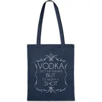 Eric Helmar Müller Urban Backwoods Vodka Isn't The Answer, Stofftasche, Farbe: Navy