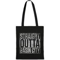 Eric Helmar Müller Urban Backwoods Straight Outta Basin City, Stofftasche, Farbe: Schwarz