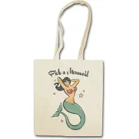 Eric Helmar Müller Urban Backwoods Pick A Mermaid, Stofftasche, Farbe: Beige