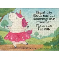 Mr. & Mrs. Panda Puzzle Einhorn Ballerina Design 551 Teile - Weiß - Geschenk, 1500, 500, Unicorn, Tanzen, 300, Einhörner, 1000, Wohnung, 2000, Geburtstag