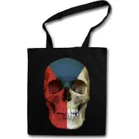 Eric Helmar Müller Urban Backwoods Classic Czechia Skull Flag, Stofftasche, Farbe: Schwarz