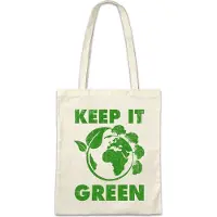 Eric Helmar Müller Urban Backwoods Keep It Green, Stofftasche, Farbe: Beige