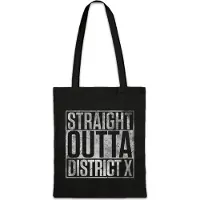 Eric Helmar Müller Urban Backwoods Straight Outta District X, Stofftasche, Farbe: Schwarz