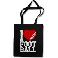Eric Helmar Müller Urban Backwoods I Love Football III, Stofftasche, Farbe: Schwarz